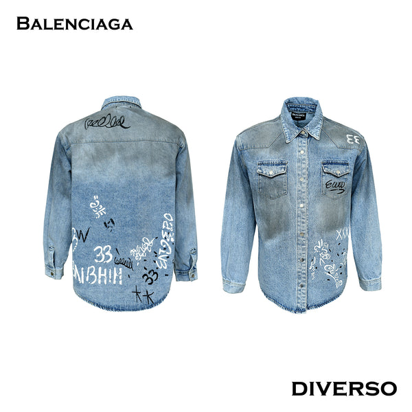 قميص رجالي أوفر سايز BALENCIAGA